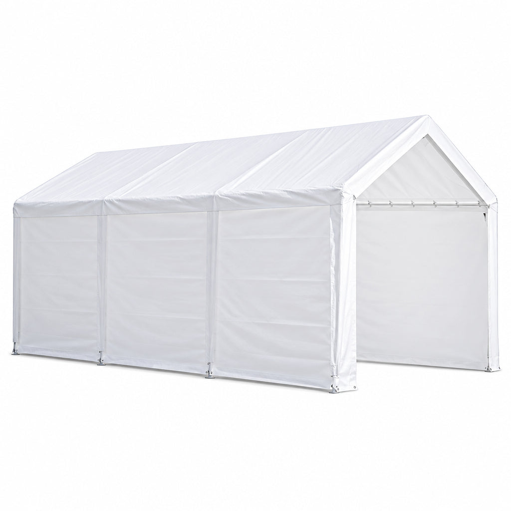 Canopy 11'X20' Portable Garage Fully Enclosed All Season Carport Canopy