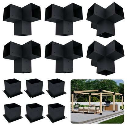 Freestanding Pergola Bracket Kit, up to 24 × 12 ft