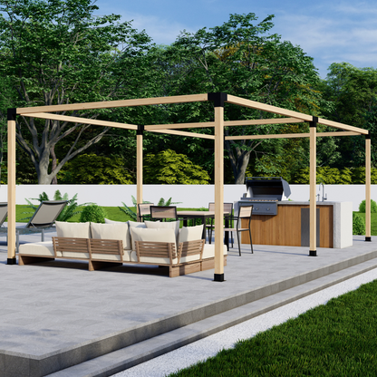 Freestanding Pergola Bracket Kit, up to 24 × 12 ft