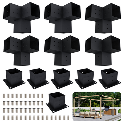 Freestanding Pergola Bracket Kit, up to 24 × 12 ft